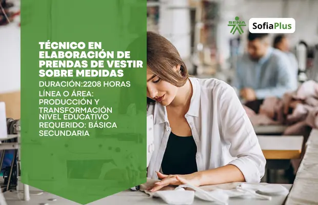 Carrera Técnico en Elaboración de Prendas de Vestir Sobre Medidas SENA Betowa